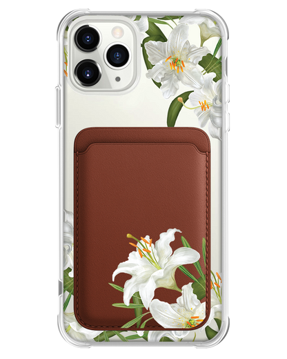 iPhone Magnetic Wallet Case - May Lily of the Valley
