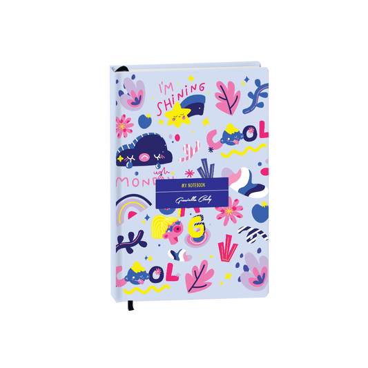 Hardcover Bookpaper Journal - Monday My Day (with Elastic Band & Bookmark)