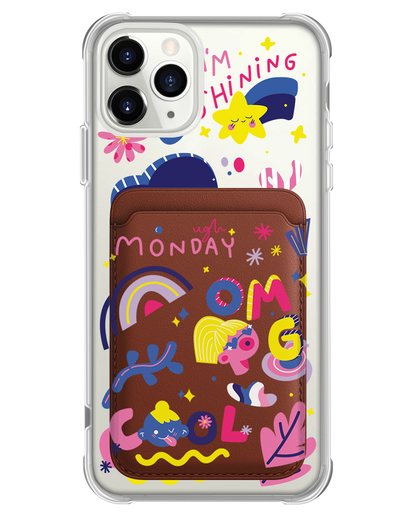 iPhone Magnetic Wallet Case - Monday My Day