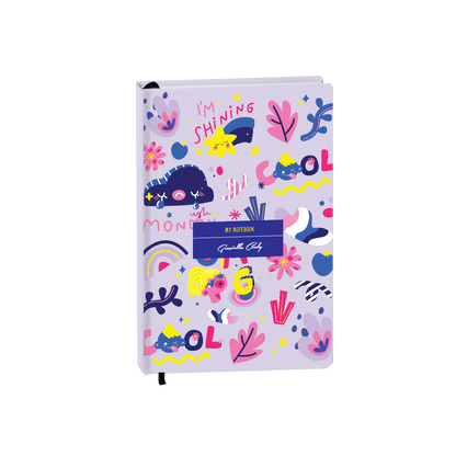 Hardcover Bookpaper Journal - Monday My Day (with Elastic Band & Bookmark)