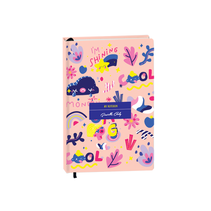 Hardcover Bookpaper Journal - Monday My Day (with Elastic Band & Bookmark)