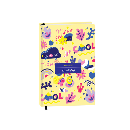 Hardcover Bookpaper Journal - Monday My Day (with Elastic Band & Bookmark)