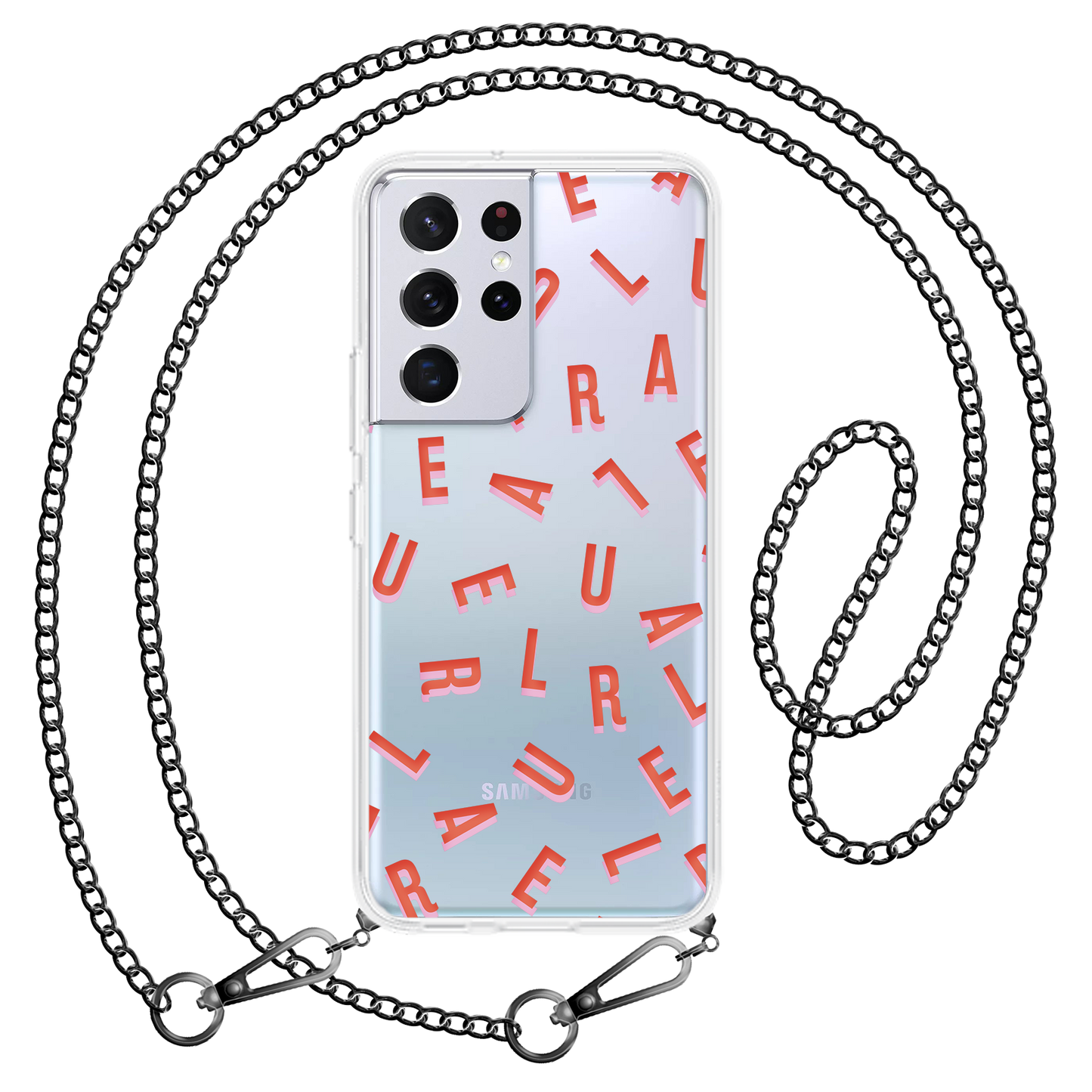 Android Rearguard Hybrid Case - CUSTOM MONOGRAM Coral