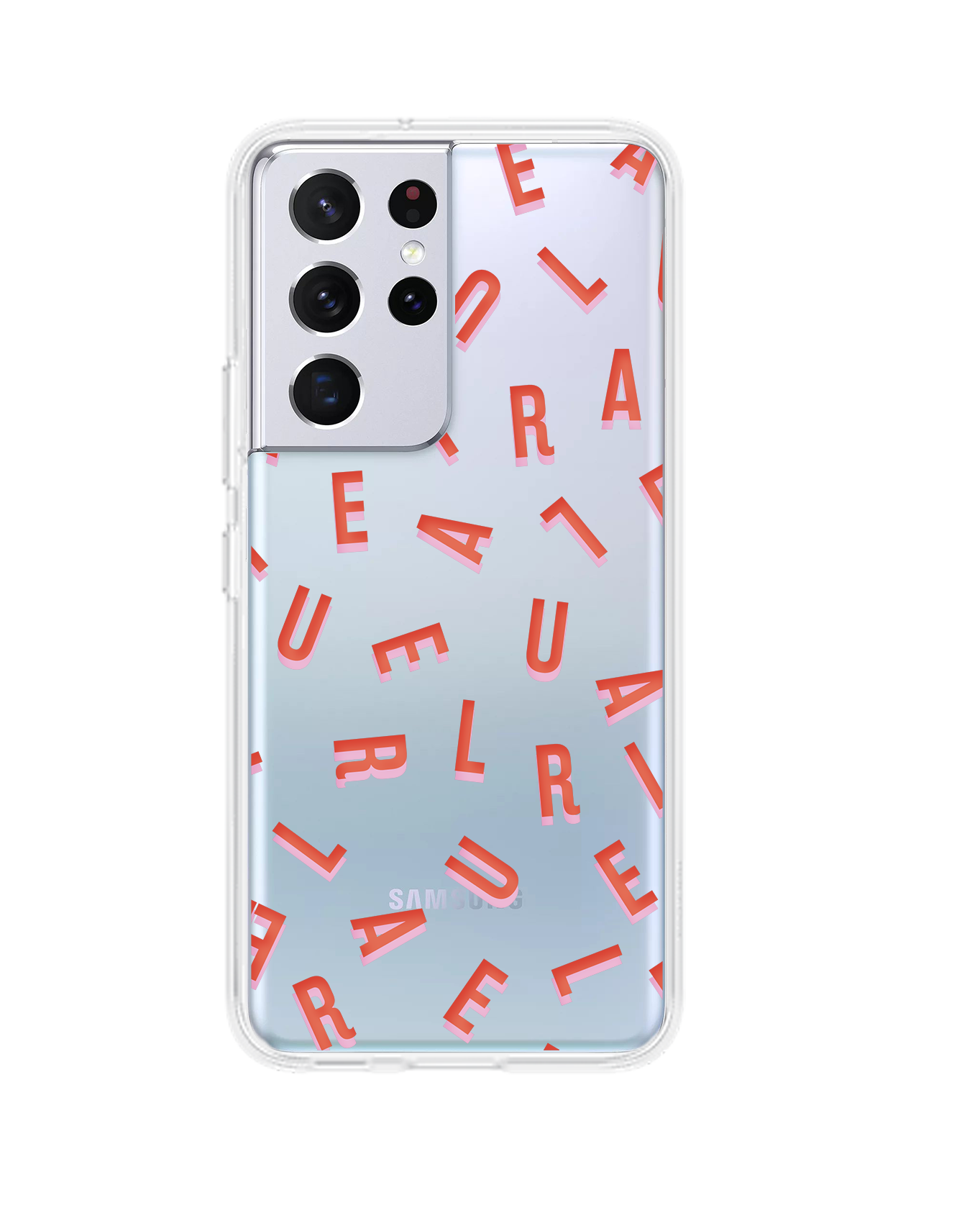 Android Rearguard Hybrid Case - CUSTOM MONOGRAM Coral