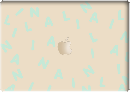 Macbook Snap Case - CUSTOM MONOGRAM 2.0 Tosca
