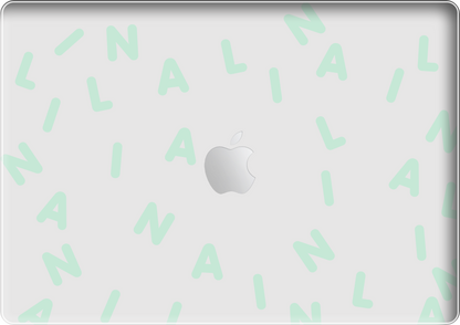 Macbook Snap Case - CUSTOM MONOGRAM 2.0 Tosca