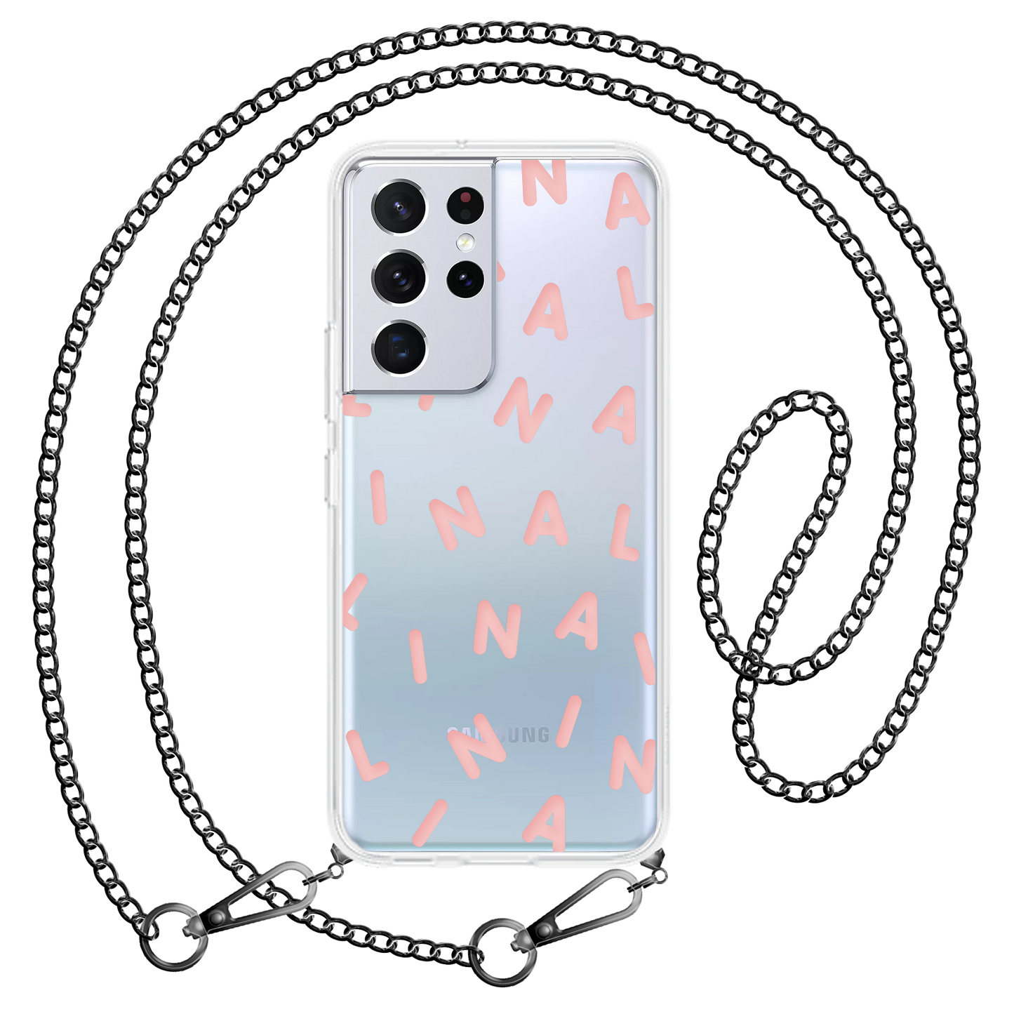 Android Rearguard Hybrid Case - CUSTOM MONOGRAM 2.0 Rosewater