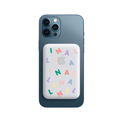 Magnetic Wireless Powerbank - Monogram Rainbow 2.0