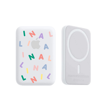 Magnetic Wireless Powerbank - Monogram Rainbow 2.0