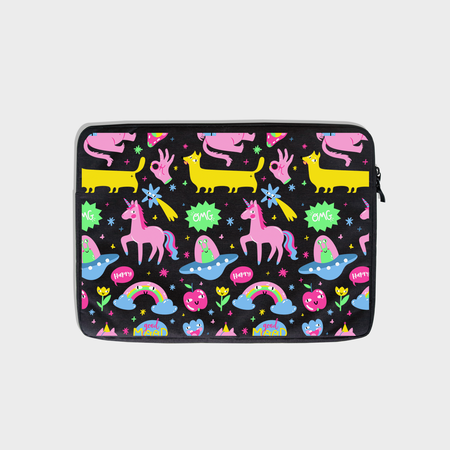 Universal Laptop Pouch - Monster Say Good Mood