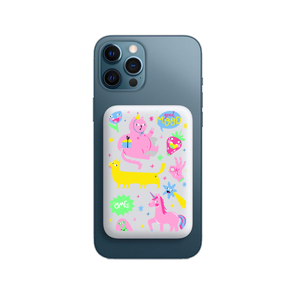 Magnetic Wireless Powerbank - Monster Say Good Mood