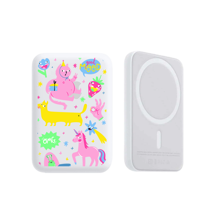 Magnetic Wireless Powerbank - Monster Say Good Mood