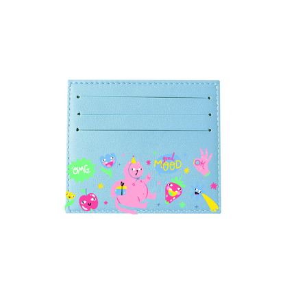 6 Slots Card Holder - Monster Say Good Mood
