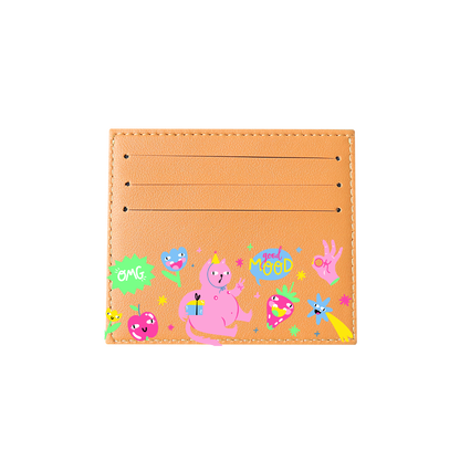 6 Slots Card Holder - Monster Say Good Mood