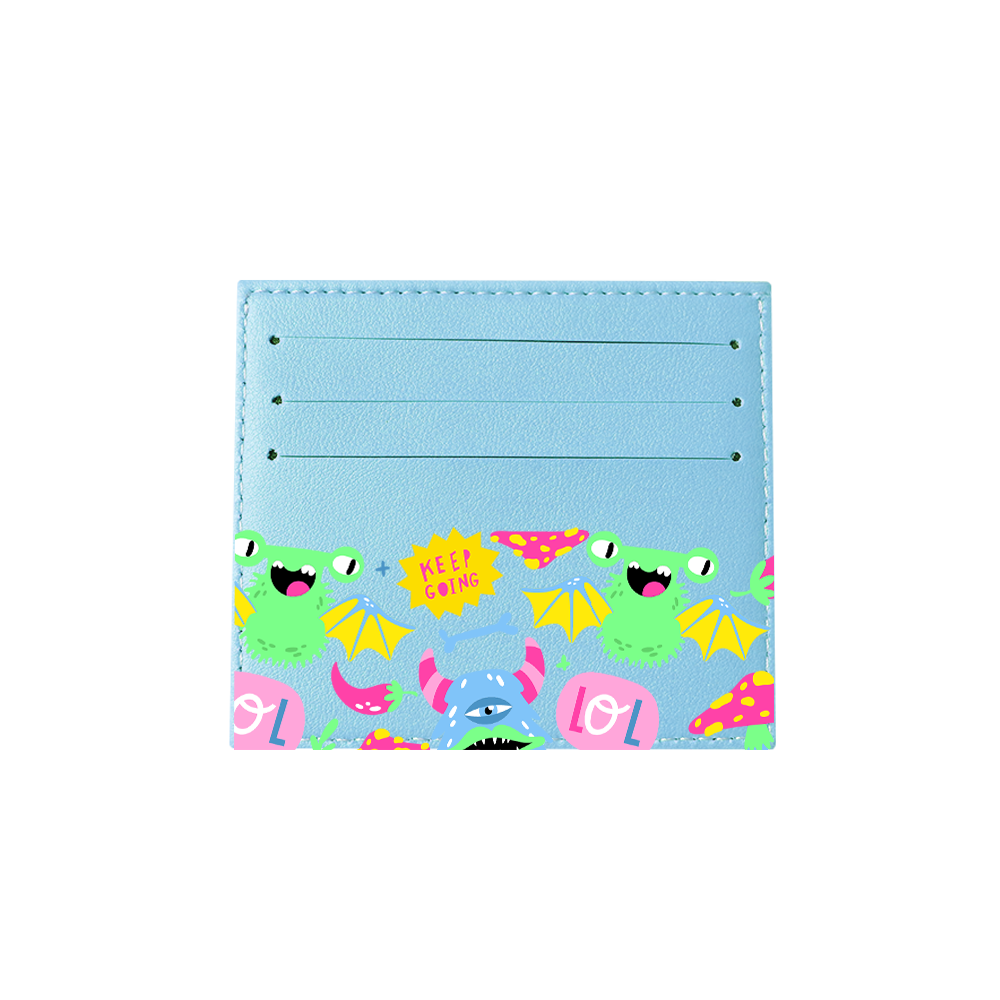 6 Slots Card Holder - Monster Say Keep Going
