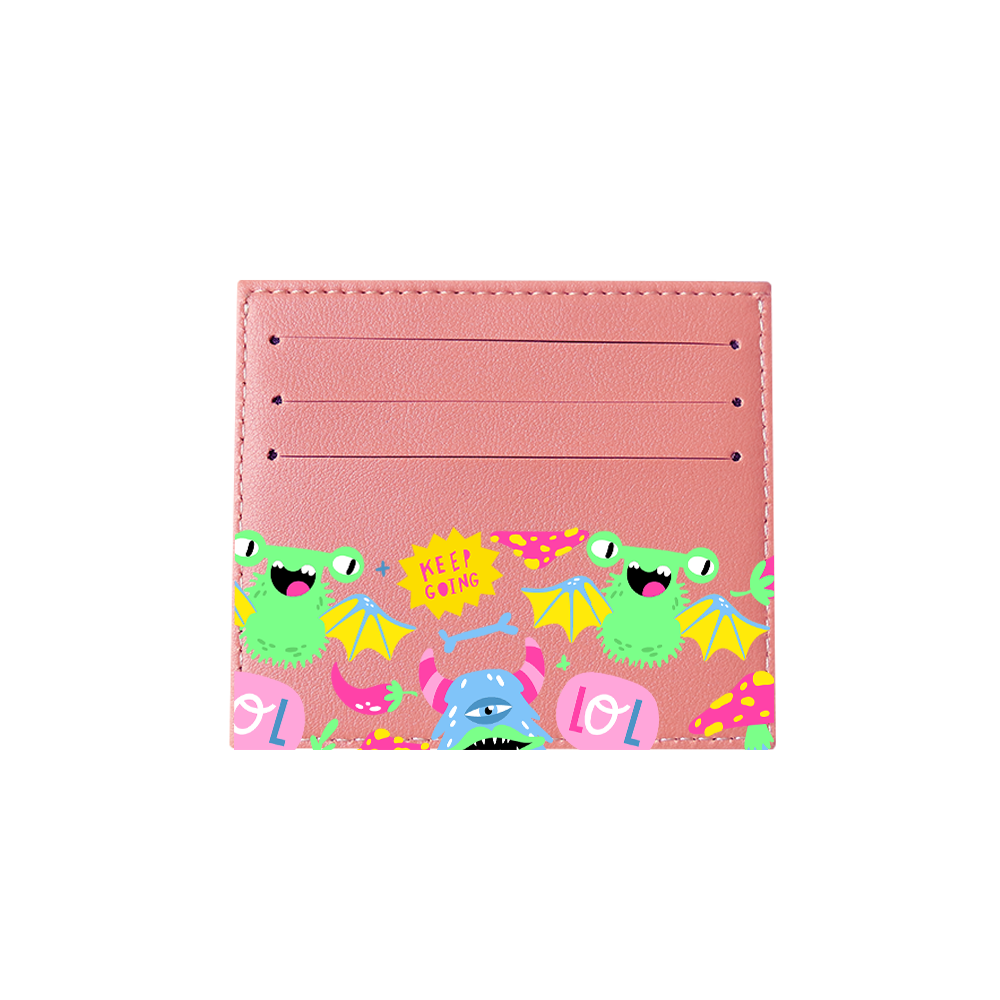 6 Slots Card Holder - Monster Say Keep Going