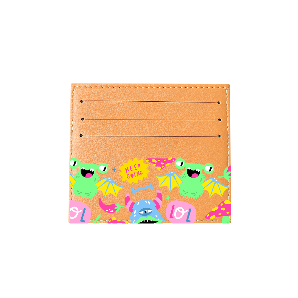 6 Slots Card Holder - Monster Say Keep Going