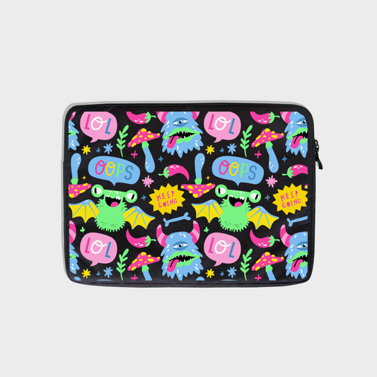Universal Laptop Pouch - Monster Say Keep Going
