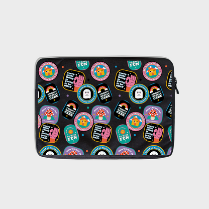 Universal Laptop Pouch - Monster Sticker Pack