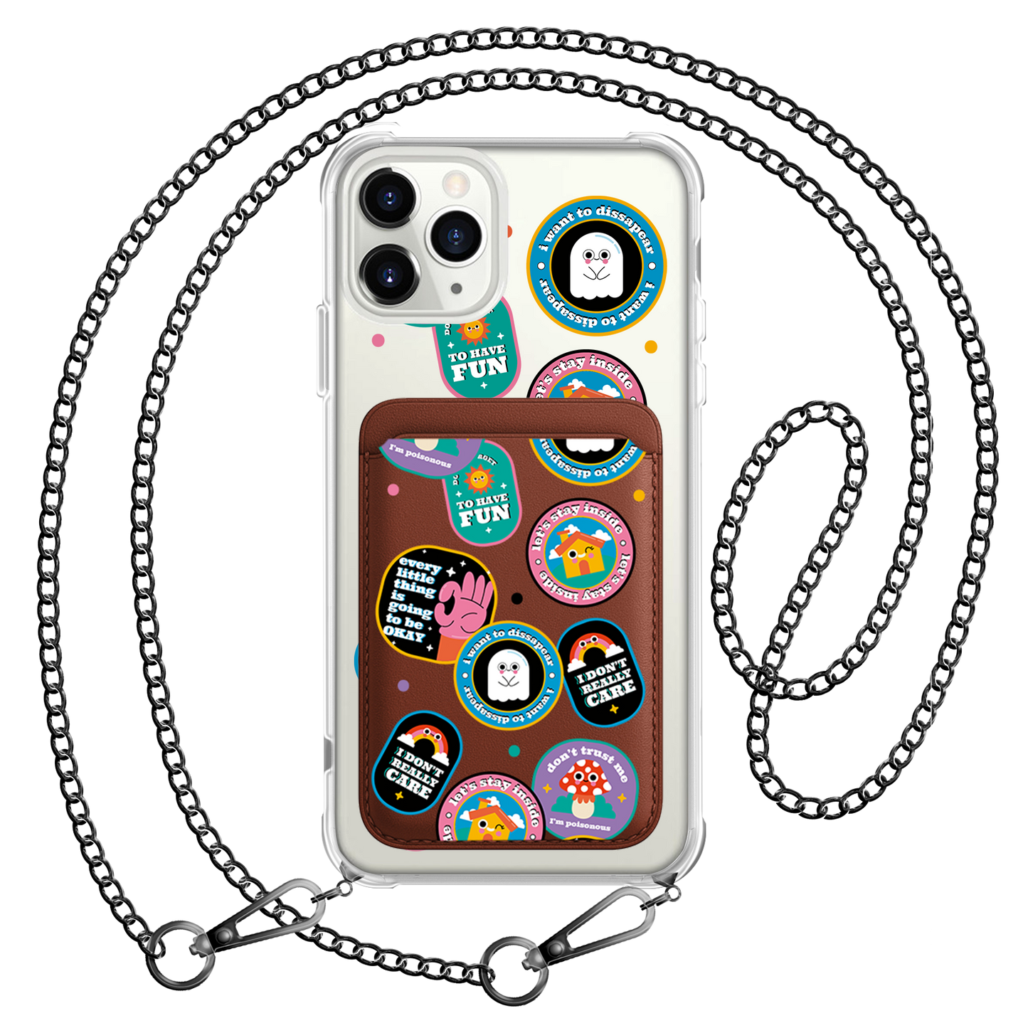 iPhone Magnetic Wallet Case - Monster Sticker Pack