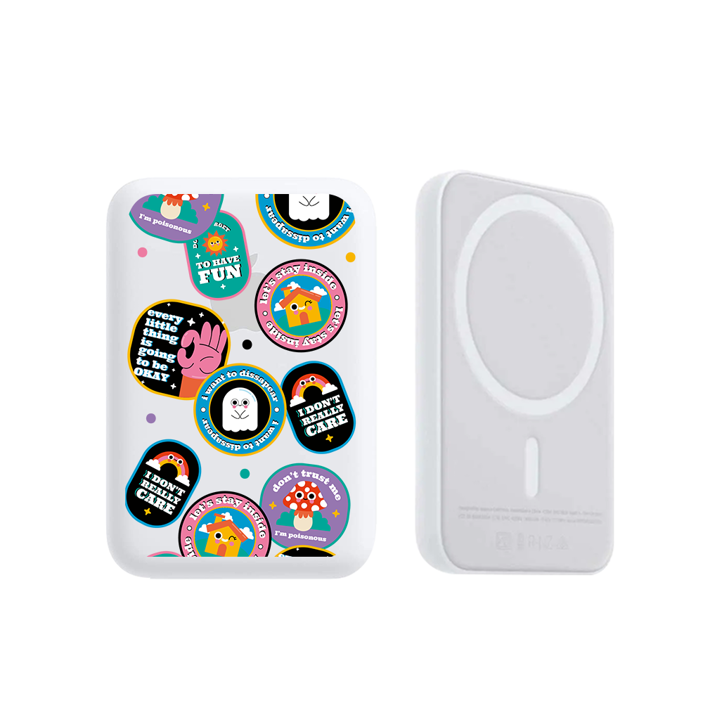 Magnetic Wireless Powerbank - Monster Sticker Pack – Caseuphoria