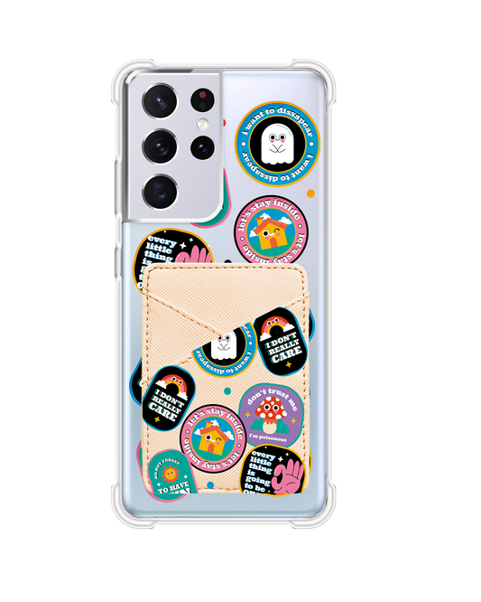 Android Phone Wallet Case - Monster Sticker Pack