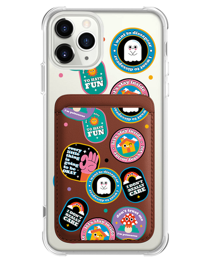 iPhone Magnetic Wallet Case - Monster Sticker Pack