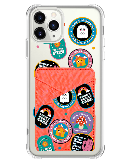 iPhone Phone Wallet Case - Monster Sticker Pack