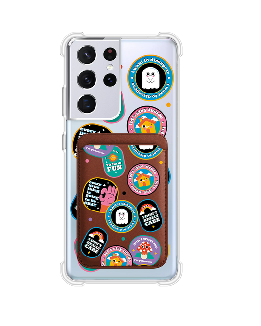 Android Magnetic Wallet Case - Monster Sticker Pack