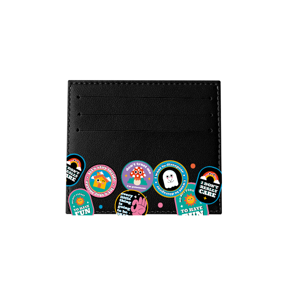 6 Slots Card Holder - Monster Sticker Pack