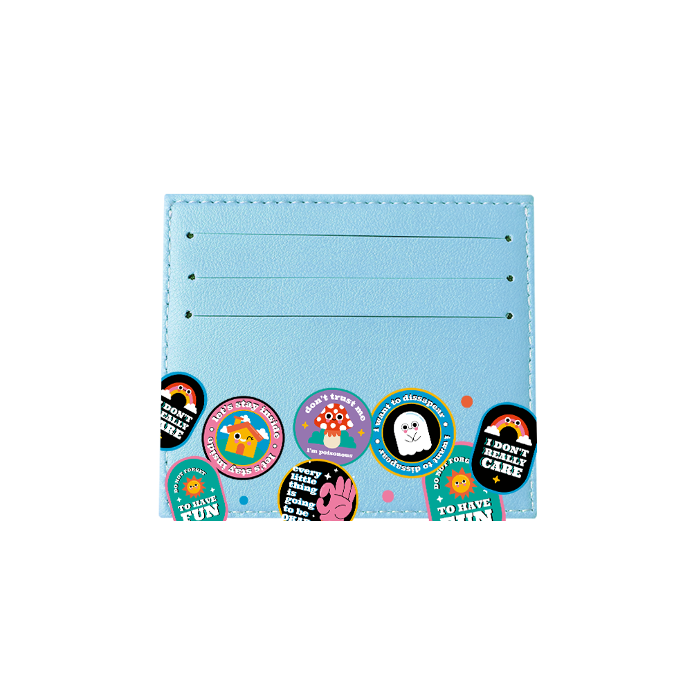 6 Slots Card Holder - Monster Sticker Pack