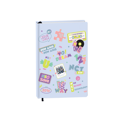 Hardcover Bookpaper Journal - NCT Sticker (with Elastic Band & Bookmark)