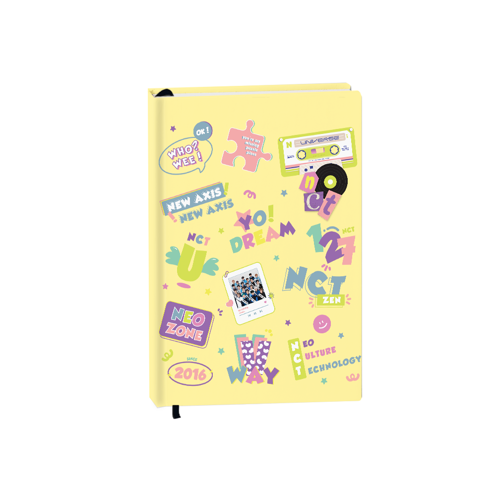 Hardcover Bookpaper Journal - NCT Sticker (with Elastic Band & Bookmark)