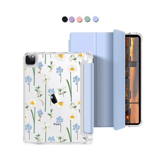 iPad Macaron Flip Cover - December Narcissus