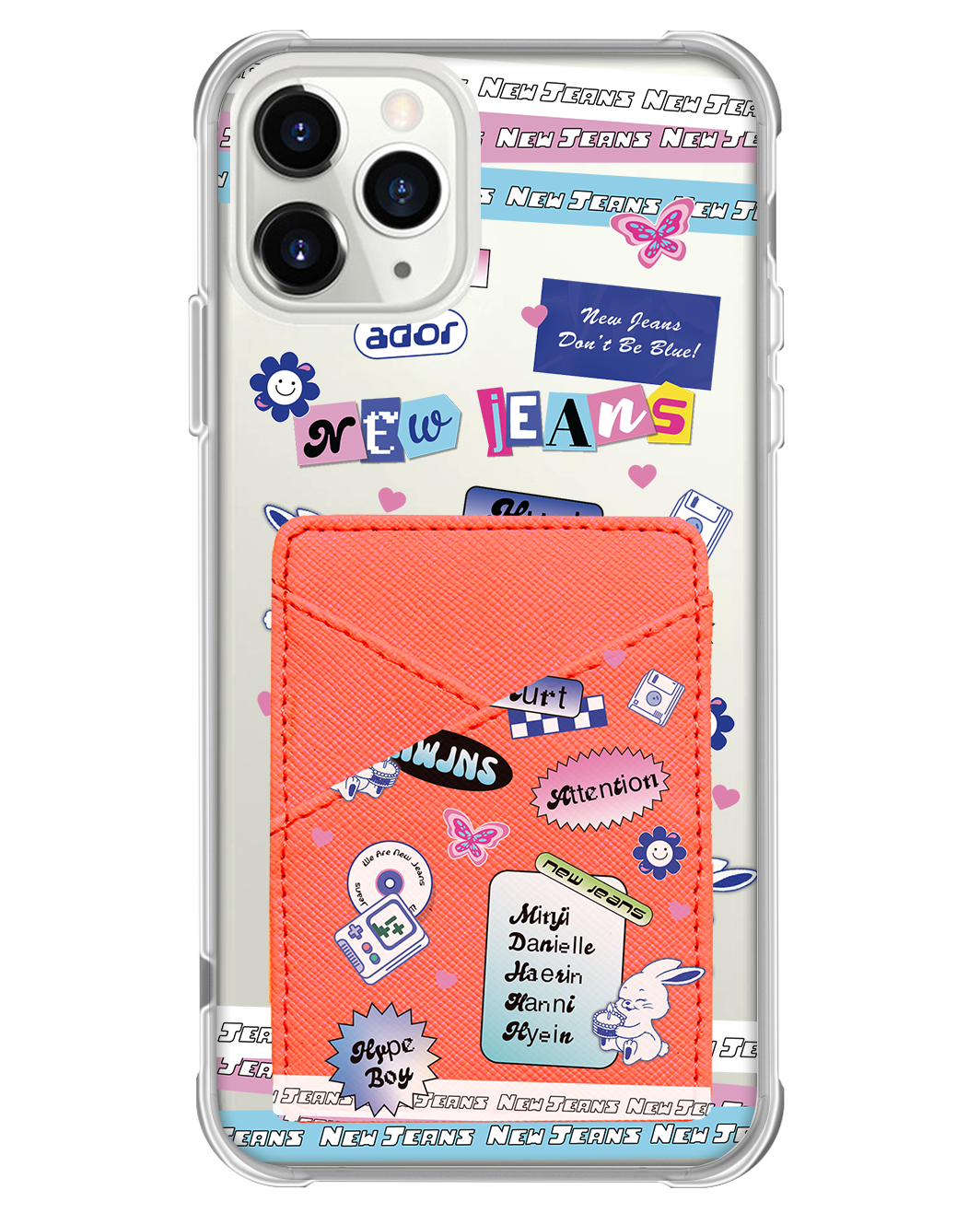 iPhone Phone Wallet Case - New Jeans Sticker Pack