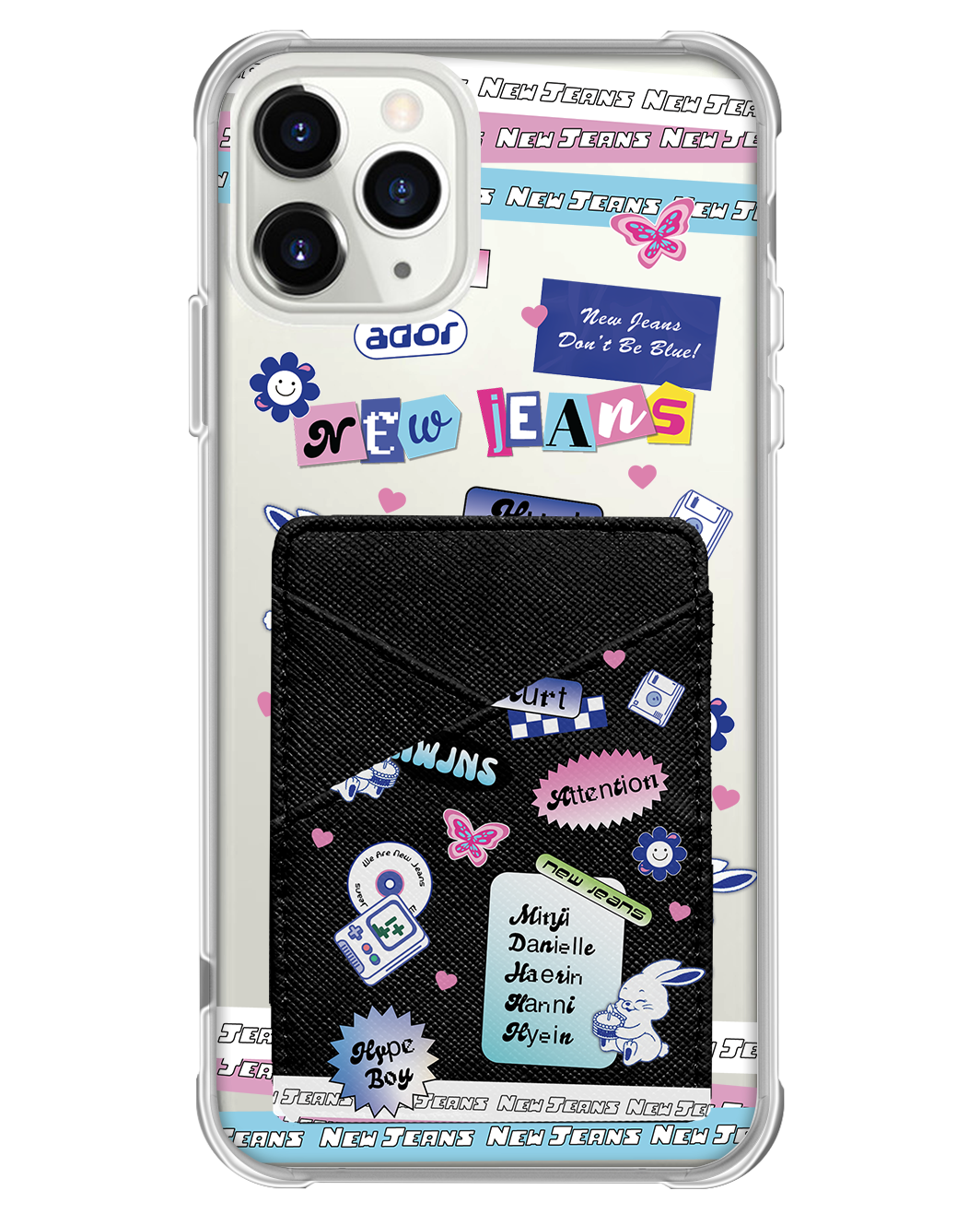 iPhone Phone Wallet Case - New Jeans Sticker Pack