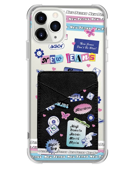 iPhone Phone Wallet Case - New Jeans Sticker Pack