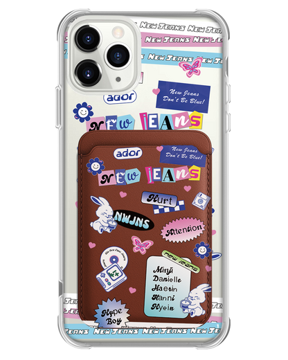 iPhone Magnetic Wallet Case - New Jeans Sticker Pack