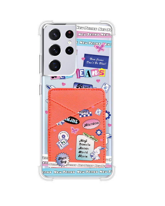 Android Phone Wallet Case - New Jeans Sticker Pack