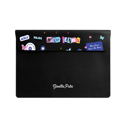 Vegan Leather Sleeve - New Jeans Sticker Pack
