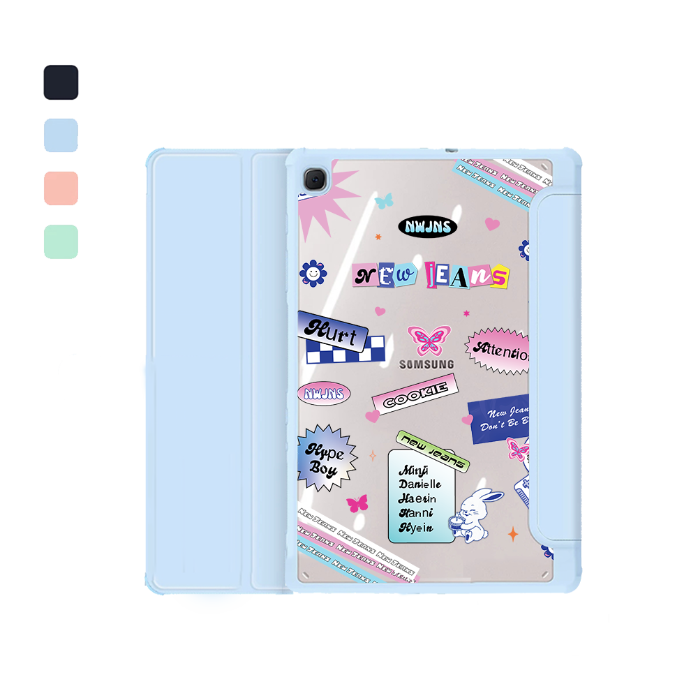 Android Tab Acrylic Flipcover - New Jeans Sticker Pack