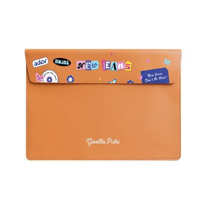 Vegan Leather Sleeve - New Jeans Sticker Pack