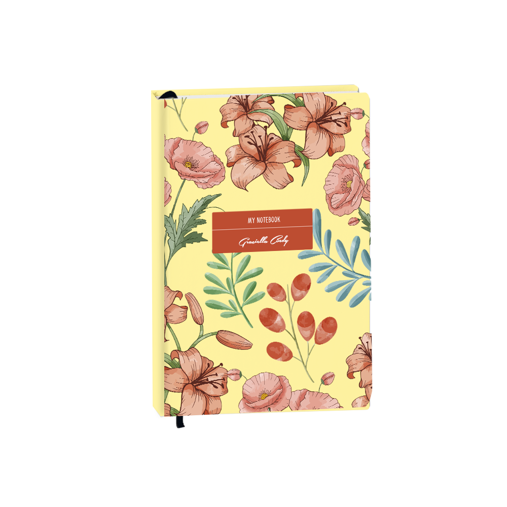Hardcover Bookpaper Journal - Nora (with Elastic Band & Bookmark)