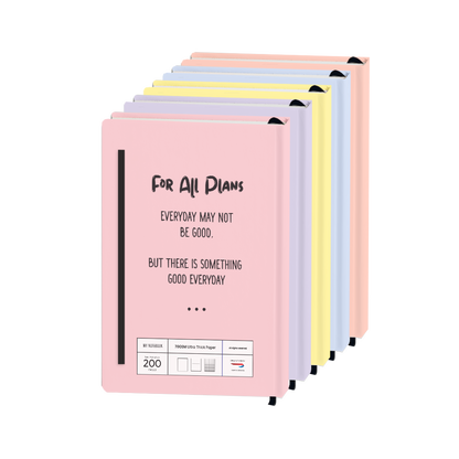 Hardcover Bookpaper Journal - Rainbow (with Elastic Band & Bookmark)