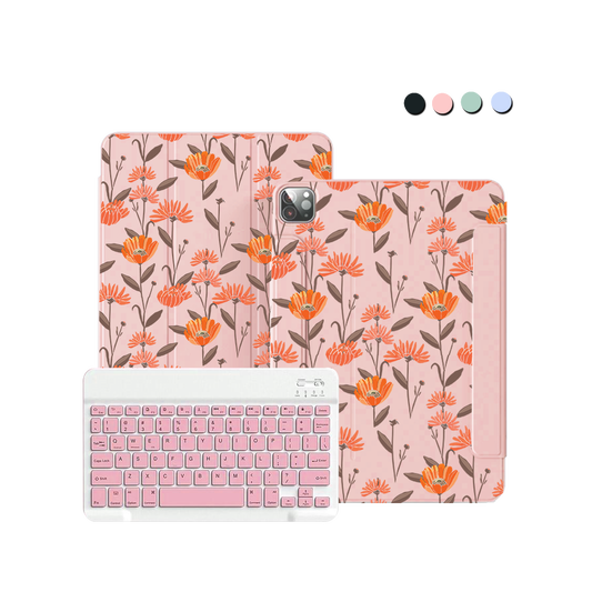 iPad Wireless Keyboard Flipcover - November Marigold