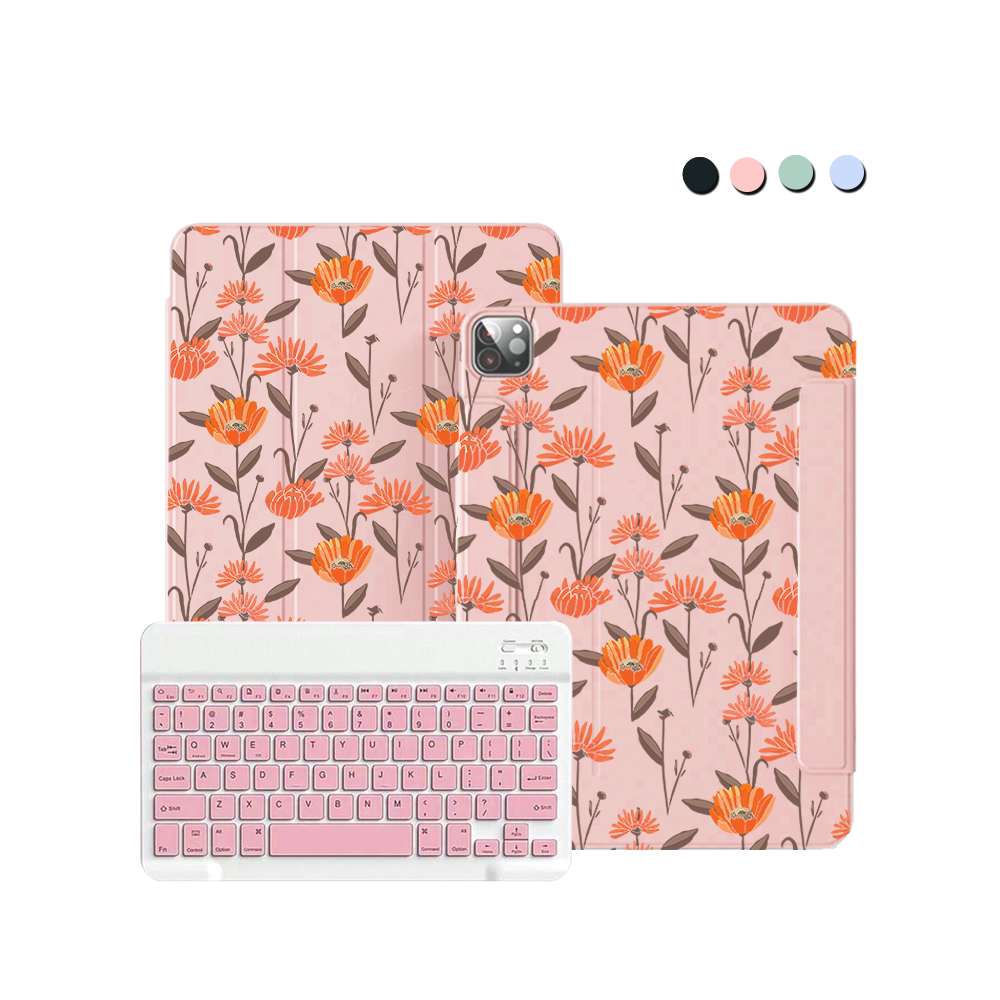 iPad / Android Tab Wireless Keyboard Flipcover - November Marigold