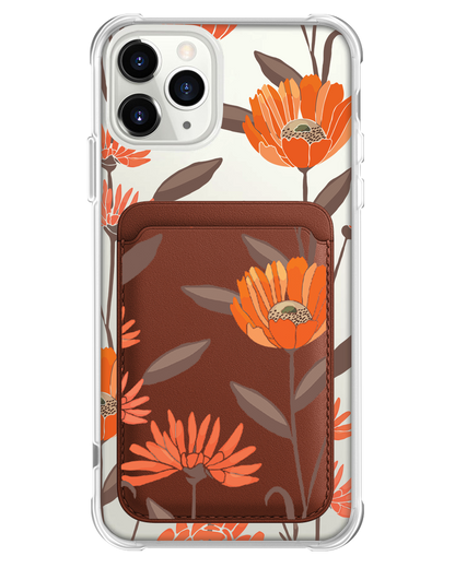 iPhone Magnetic Wallet Case - November Marigold