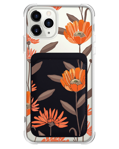 iPhone Magnetic Wallet Case - November Marigold