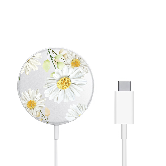 Magnetic Wireless Charger - October Chrysanthemum