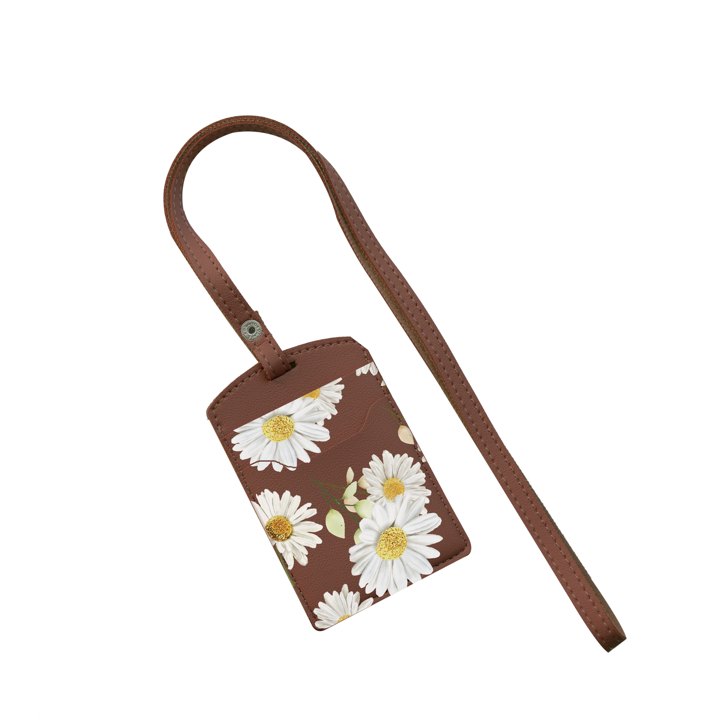 Vegan Leather Lanyard - October Chrysanthemum